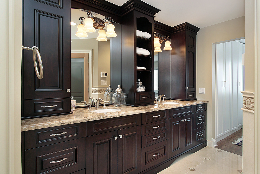 Master bath vanity