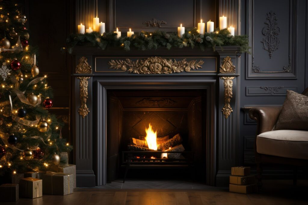 Winter Fireplace Mantel Upgrades