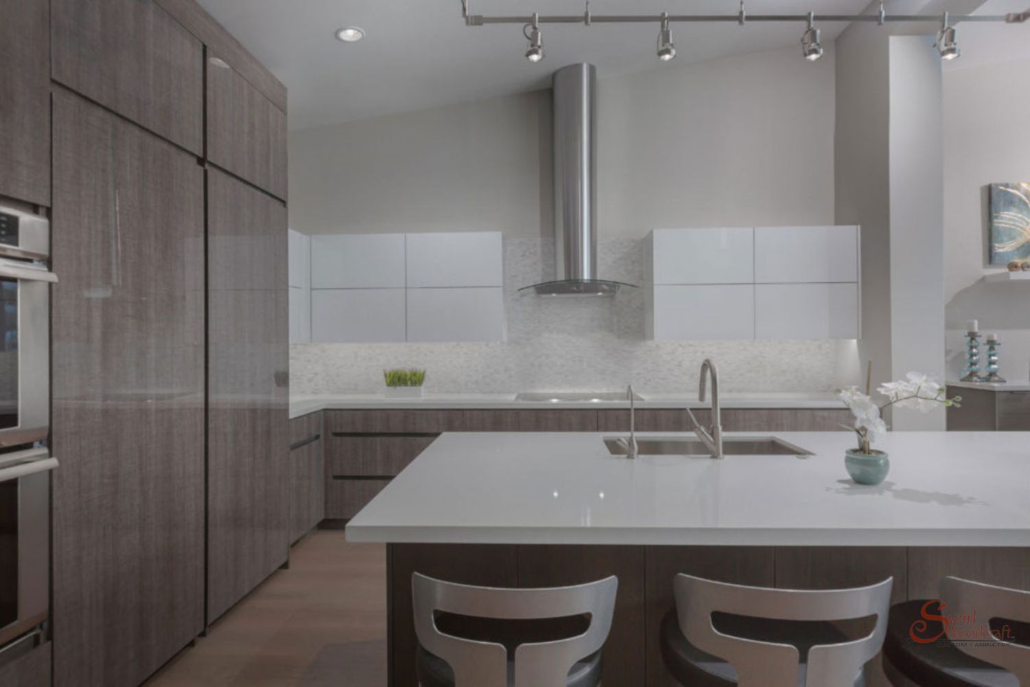 Clean Modern Kitchen Cabinets from Swirl Woodcraft