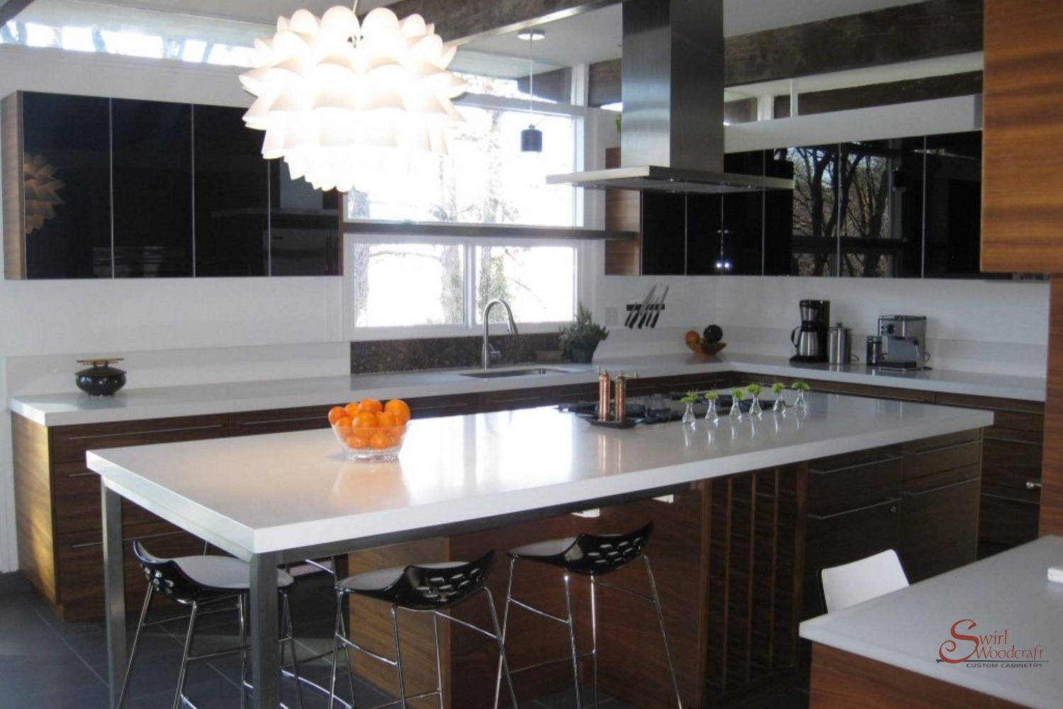 Custom Modern Kitchen Cabinets from Swirl Woodcraft